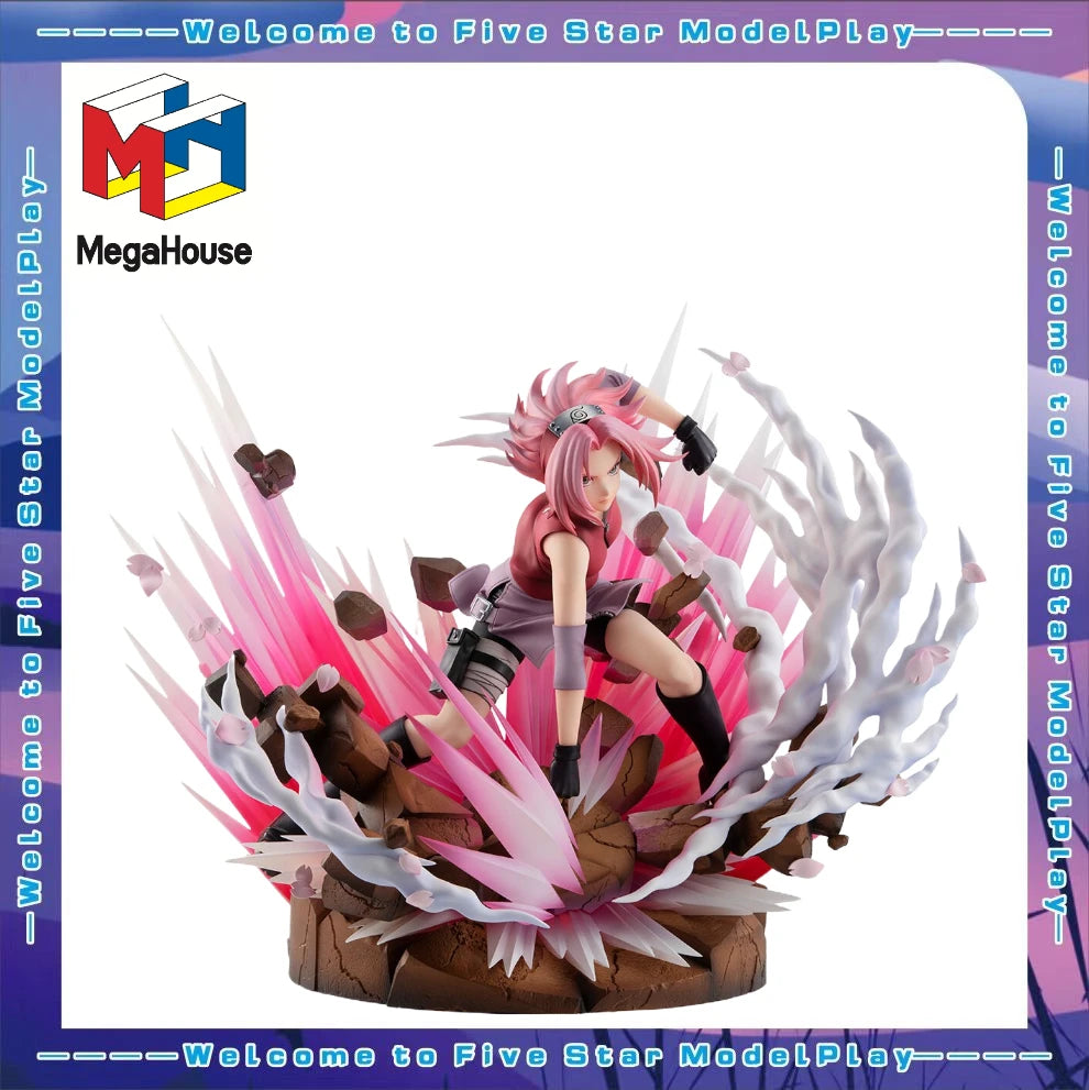 【 FS 】 MegaHouse Naruto GALS DX Naruto Shippuden Haruno Sakura 3 Figure  Model Toy Gift