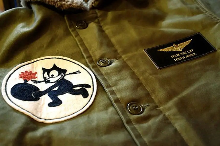 TOYS McCOY Deck FELIX CAT "100th Anniversary" N-1 Clipped Jacket