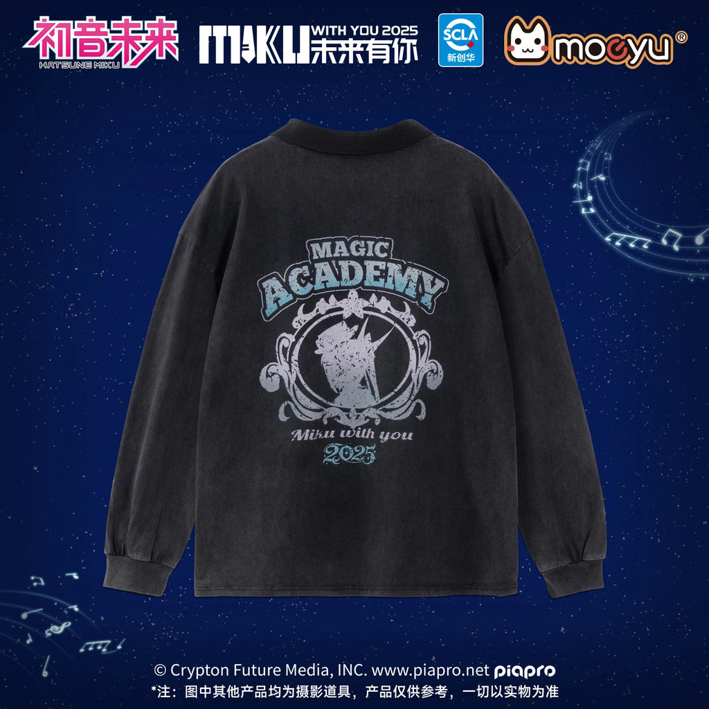 Moeyu Hatsune Miku T-Shirt Men Tee Women Full Sleeve T Shirt Anime Vocaloid Sweatshirt Outdoor Casual Student t-shirt Clothing