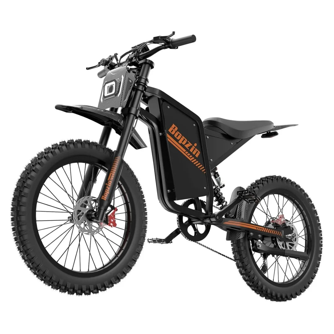 Electric Dirt Bike for Adults 45MPH 25" Fat Tire 3000W Electric-Motorcycle 60V 35AH Dual Hydraulic Brakes Full Suspension
