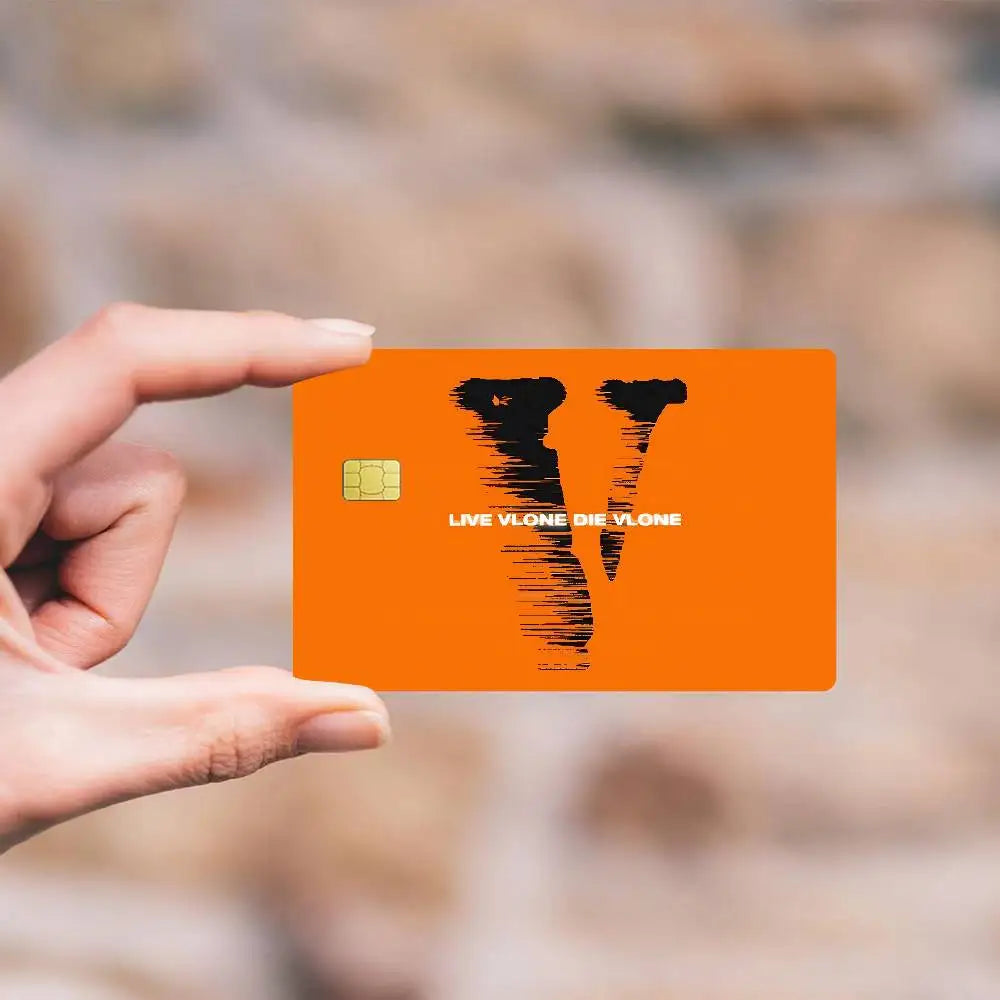 Fashion Trend VLONE Anime Cartoon Sticker Film Skin For Credit Card Debit Bank Bus Card