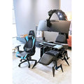 Ergonomic cooling Integrated Scorpion Chair Workstation Chair automatically tilts to support up to five monitors
