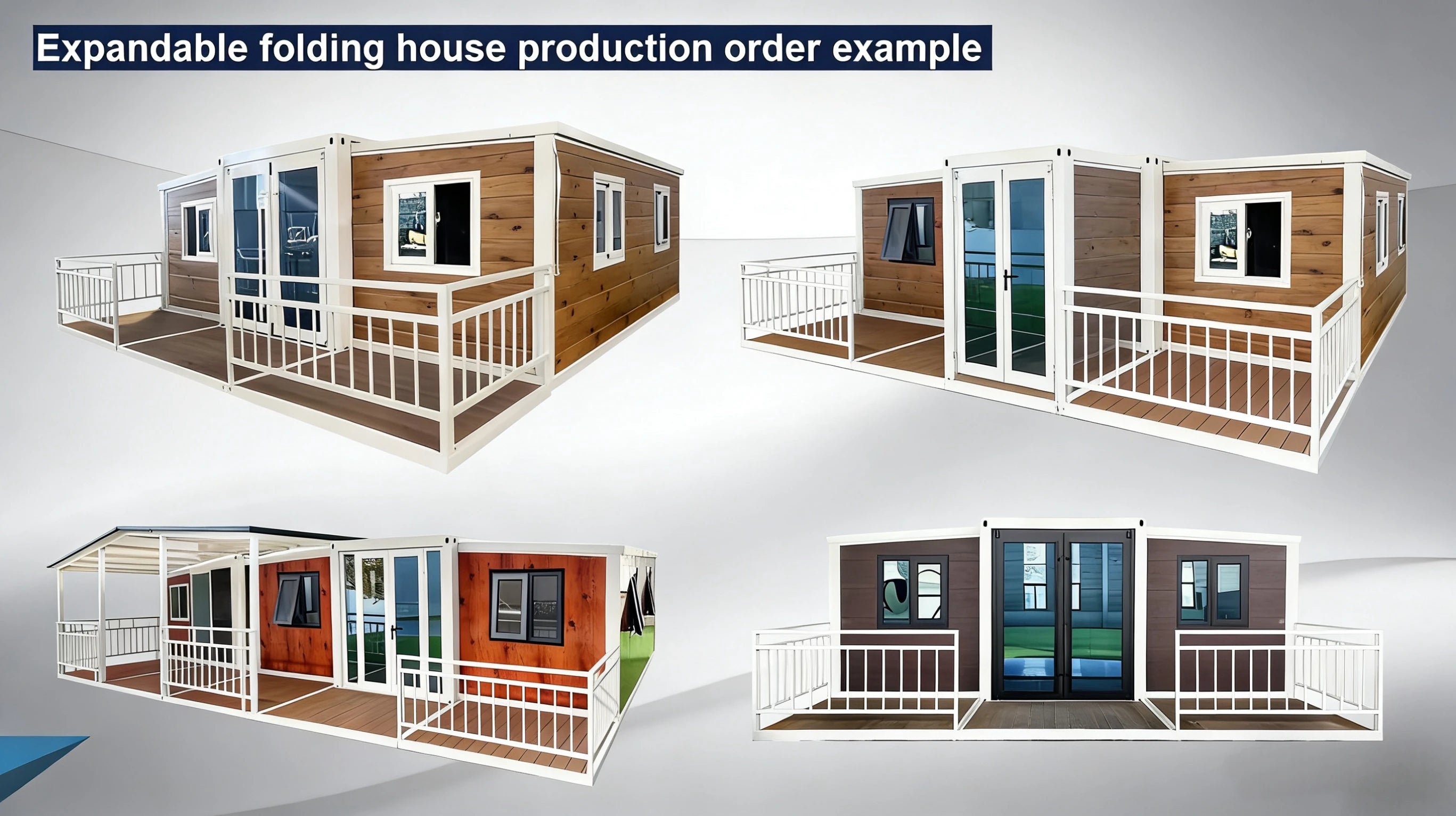 Multi-size folding container house, expandable modular house, multi-purpose, fully equipped