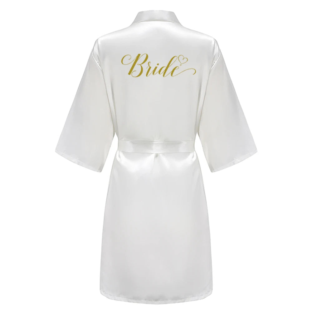 Women's Satin Robe Silk Kimono Bathrobe Pure Short Sexy Sleepwear Bridesmaid Bride Party Robes Grass Green