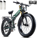 Electric Bike for Adults 1500W Peak 30 MPH E-Bike 65 Mile, 48V 20Ah Removable Battery, 26" Fat Tire Electric Dirt Bike, Full Sus