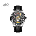 Haofa 1037 Center Tourbillon Mechanical Man Watch Skeleton Earth Dial Flying Tourbillon Movement Men Watches Vintage Fashion