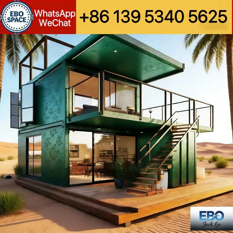 20ft Folding Capsule Cabin Multi-Bedroom Prefabricated House Customized Long-Life Luxury Mobile Container