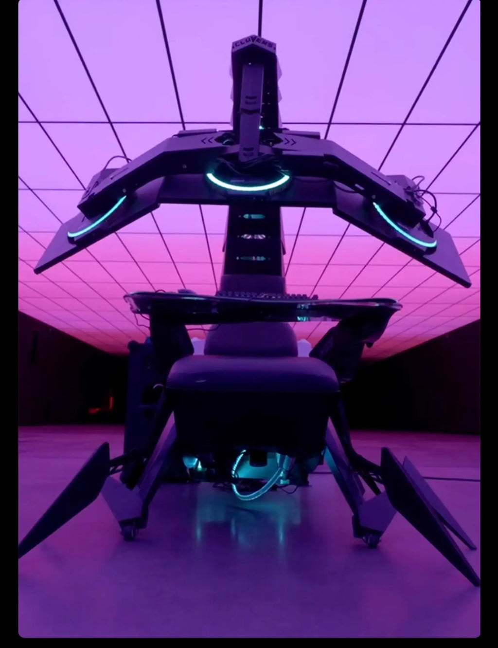 Cluvens Scorpio cockpit, Scorpion e-sports warehouse, computer space capsule, integrated game home office tables and chairs
