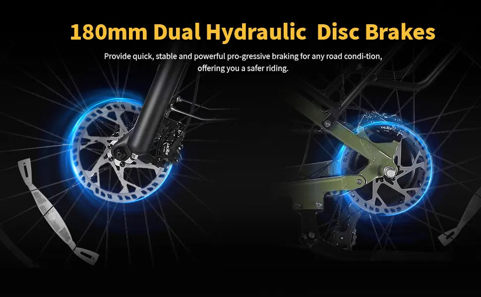 Lacros Thunder adult E-bike，750W city ebike，48V20AH Electric Bicycle，26 Fat Tire E-Mountain bike