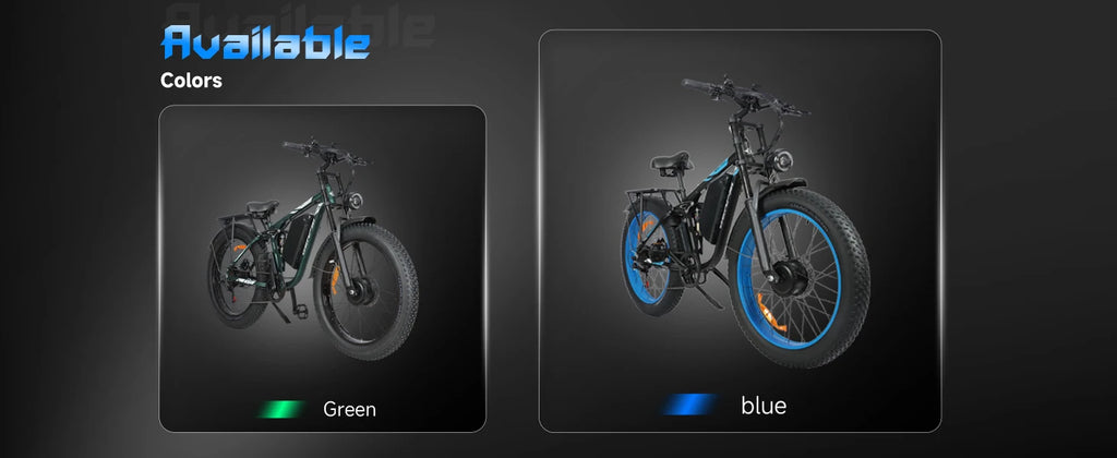 BAOLUJIE 2603 Electric Bike for Adults，52V 32AH Electric Bicycle，Peak 5000W Mountain E-bikes，21-speed Dual Motors Moped Ebike