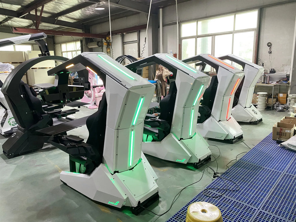 Imperator R1 Pro Recline zero Gravity Gaming Cockpit Massage Speaker Monitor Adjustable RGB Chair Workstation Computer Cockpit