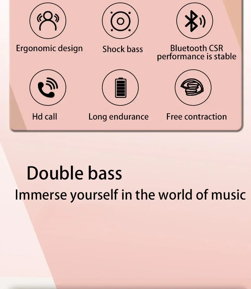 Hot Selling Wireless Headsets Headphones Bluetooth 5.3 Over-ear Earphone For Samsung iPhone Stereo Hifi Game Earbuds With Mic