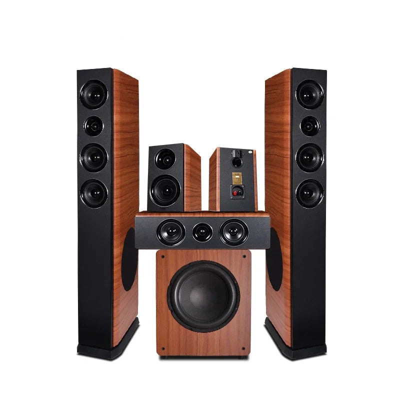 SoundHot Selling 5.1 Home Theater System Wooden Box Powerful Sound Karaoke Speaker Home Theatre Systems