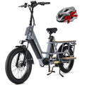 Electric Cargo Bike For Adults CYCROWN 20x3" 1000W Motor Top Speed 28Mph City E-Bike 48V 25AH Max Range 120Miles Load 400Ibs