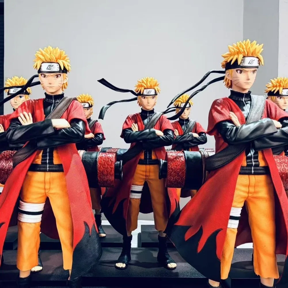 Naruto Uzumaki Standing Pose Action Figure 45cm PVC Static Anime Figures Collectible Model Toys Desk Decor Gift for Boy Fans
