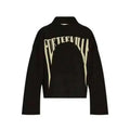 HKSH Spring Autumn Winter Men's Tide RO Heavy Niche O-Neck Letter Jacquard Knitted Pullover Silhouette Loose Dark Sweater HK3476