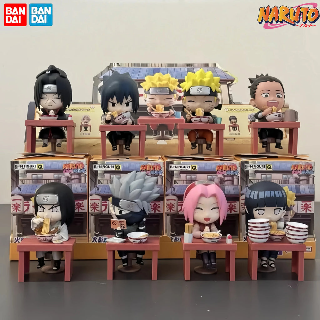New In Stock Genuine Bandai Naruto Breeze Ramen Lamian Noodles Theme Blind Box Handmade Ornament  Gift Naruto Sasuke Model Toys