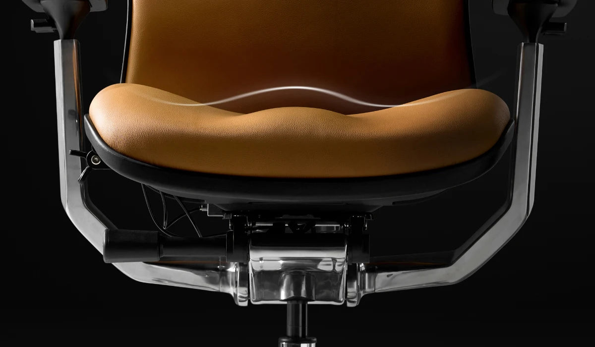 Luxury Modern Office Chair Wheels Orange Leather Computer Ergonomic Desk Chairs Recliner Swivel Sedia Ufficio Furniture