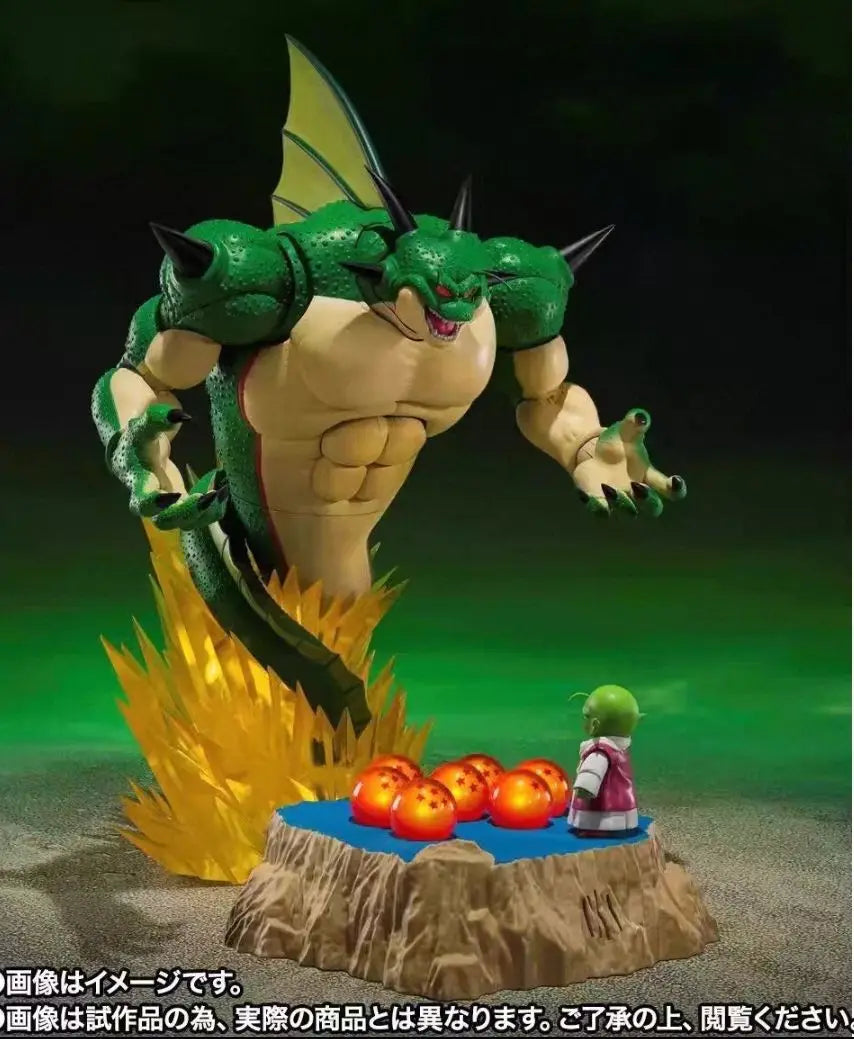 In-stock Bandai SHF Dragon Ball Z Bo-ron-ga & Dandy Set Namekian Shenron 1/12 Action Figure 28cm Collectible Gift