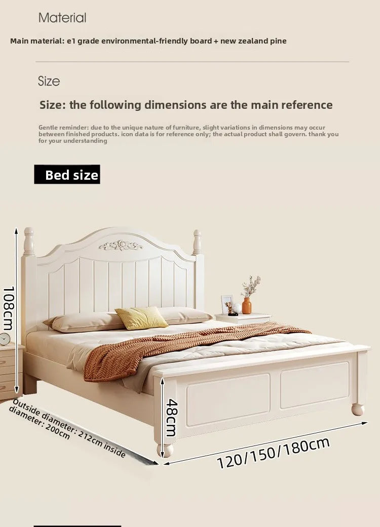 wooden single bed household simple 180x200 modern bed frame comfortable minimalist muebles para dormitorio bedroom furniture