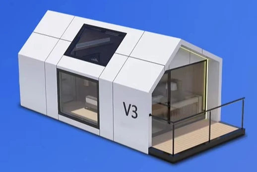 Modern Modular Prefabricated Villa Ready-Made Tiny Steel Structure House Bedroom Balcony Container Capsule Hotel Features