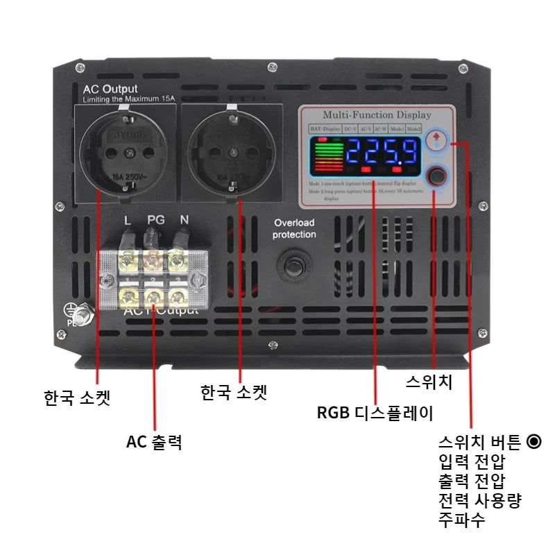 houli Inverter Pure Sin-wave 60Hz 12000W Inverter 24v Sin-wave Inverter 60Hz Korean 5-day Shipping for Car solar inverter
