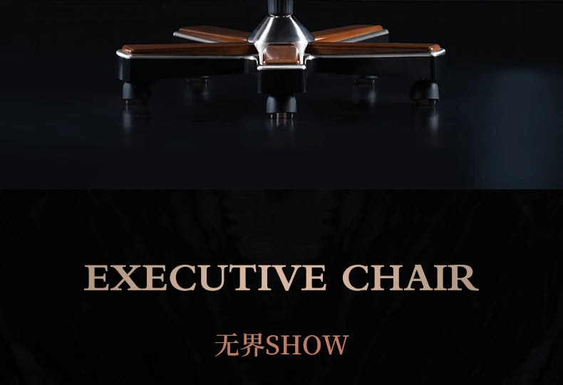 Italian Light Luxury Chiar Leather Boss Office Cowhide Comfortable President Chair Swivel Computer Silla Oficina Furniture