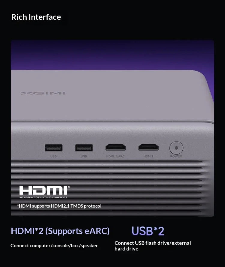 XGIMI RS 20 Projector Triple Laser 3200 ISO Dolby HDR10 IMAX 20000：1 Contrast Projectors Intelligent Obstacle Avoidance