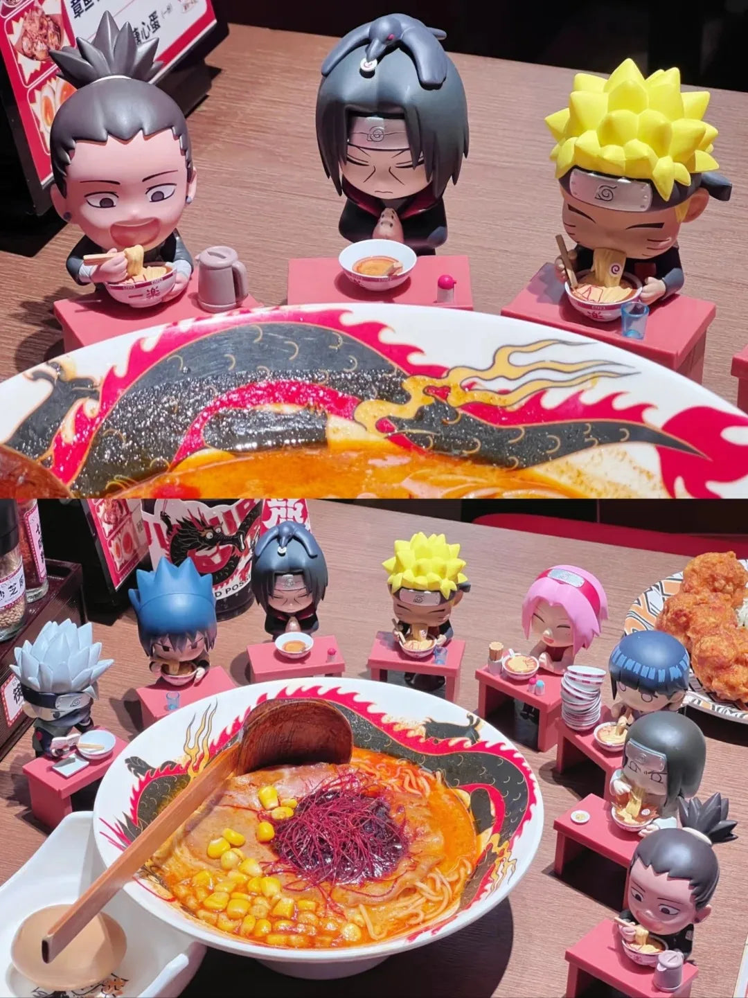 New In Stock Genuine Bandai Naruto Breeze Ramen Lamian Noodles Theme Blind Box Handmade Ornament  Gift Naruto Sasuke Model Toys