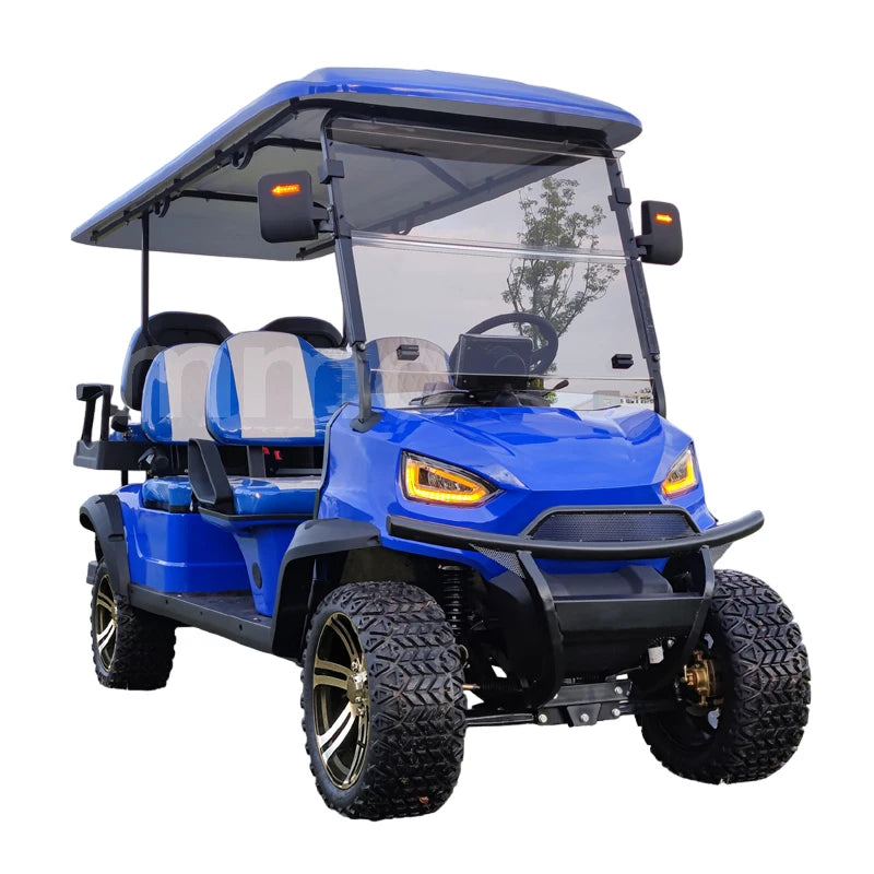 Top Sales Newest Adult 48V 60V 72V Electric Golf Buggy 4 Wheel 2/4/6/8 Seater Off Road Car Electric Golf Cart
