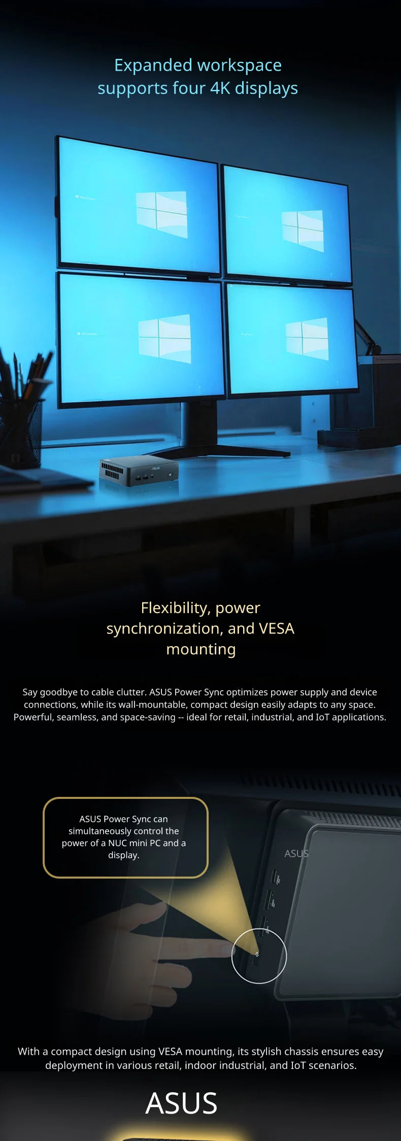 NUC 16 Pro Mini PC Ultra X7 358H LPDDR5x 2*M.2 NVMe SSD Dual 2.5G RJ45 LAN WiFi7 BT6.0 Windows 11 Pro Computer