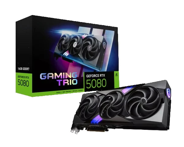 GeForce RTX 5080 16G GAMING TRIO  OC WHITE G5090-32GTC 32GB GDDR7 512-bit PCIe 5.0 Desktop Graphics Card