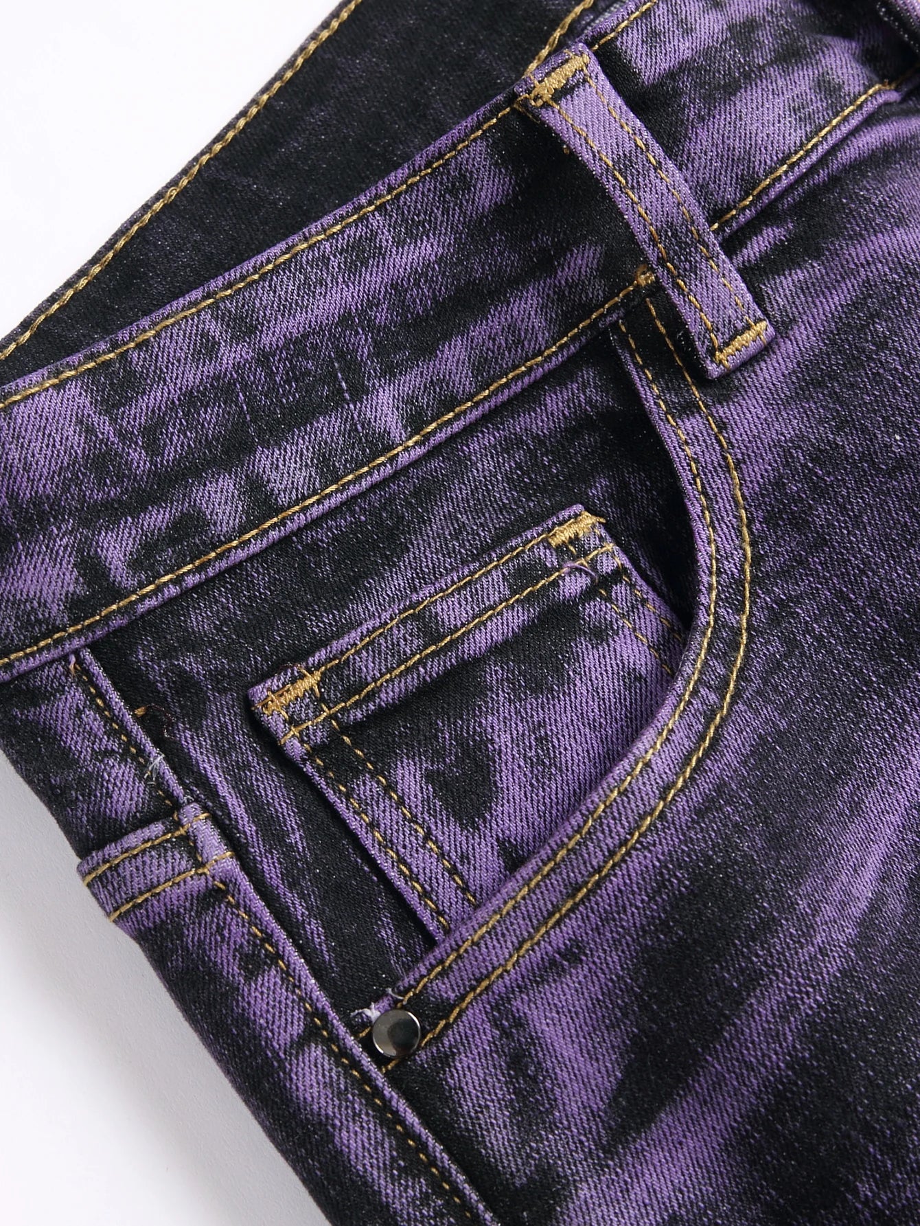 Stretch Slim Fit Jeans - Men's Mid Waist Distressed And Ripped Denim Jeans With Tassels For All Seasons Street Wear