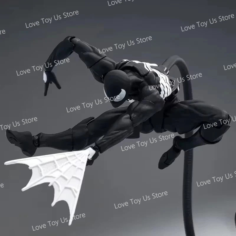 In Stock: Mess Toys Spider-Man Symbiote Suit & Scarlet Spider Anime Action Figures - Collectible Gift Set