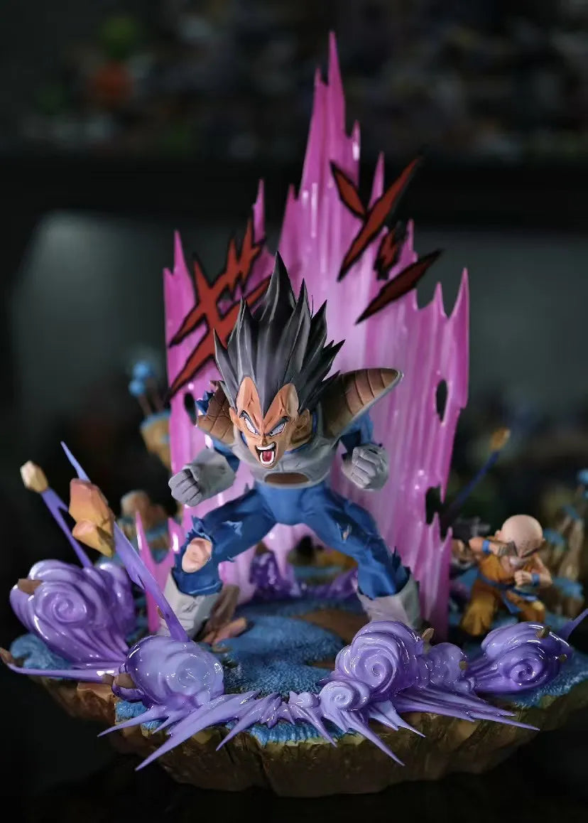 1/6 Dragon Ball Anime Figure Vegeta Fast Break Perimeter Resin Model Statue Desktop Decoration Ornaments Kids Christmas Gift Toy