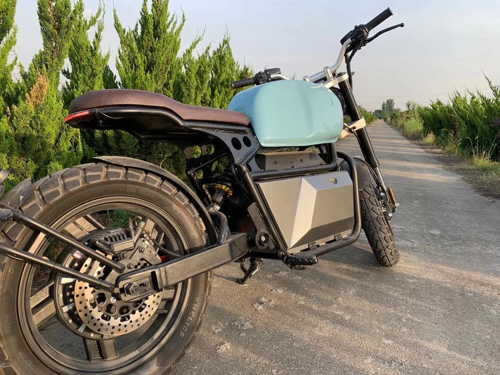 Wuxi Retro Electric Motorbike Adults 2000W 5000W Power Range 8000W Max 72V Lithium Battery EEC Certificate Off-Road Motorcycles
