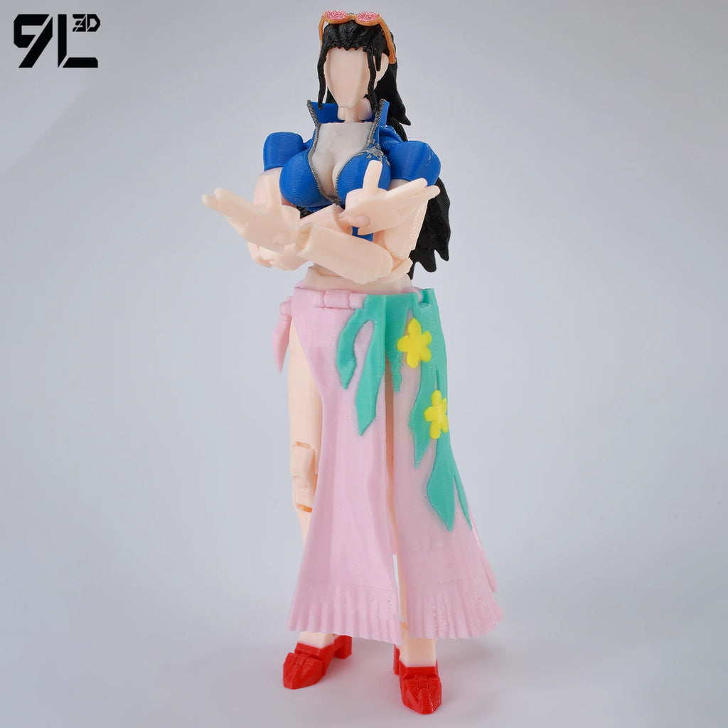 9L3D Printed Anime One Piece Naruto Demon Slayer Dummy13 Lucky T13 Movable Shapeshift Action Figures Mannequin Toys Collectors