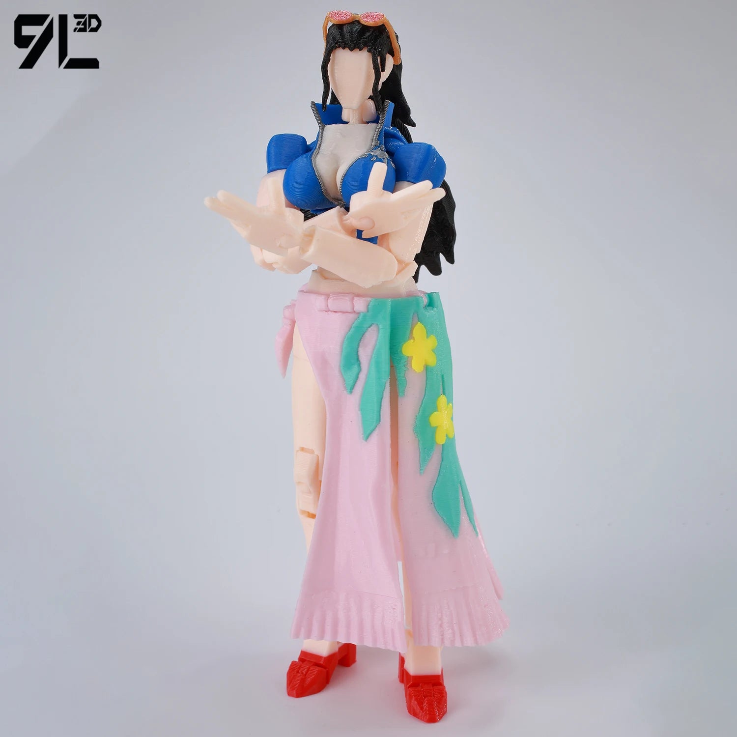 9L3D Printed Anime One Piece Naruto Demon Slayer Dummy13 Lucky T13 Movable Shapeshift Action Figures Mannequin Toys Collectors