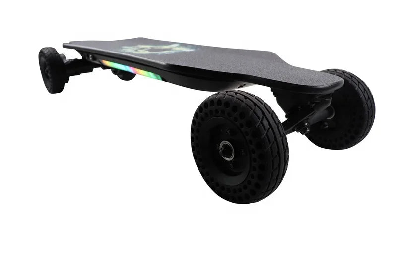 Dual Belt Motors 2000W 36V 7.5A Electric Skateboard LED Barfor Street Crusing or Off Road Riding Electric Skateboard All Terrain