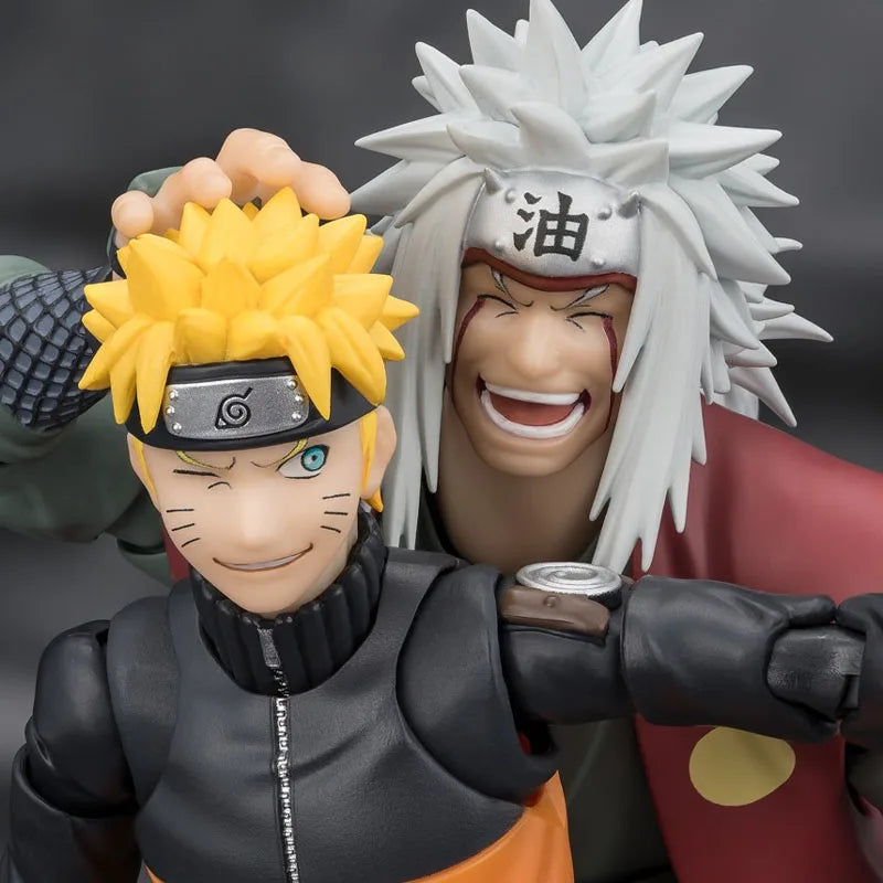 Low price In Stock BANDAI Original Box S.H.Figuarts NARUTO JIRAIYA TSUNADE OROCHIMARU SHF Action Figure Model Toy Gift for Kids