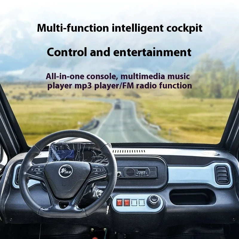 Electric 1000W old man lithium car four-wheeled SUV car household oil and electricity dual-purpose new energy adult scooter