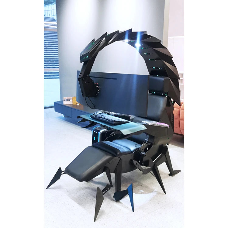 Hot Luxury Home Office Furniture Zero Gravity Wholesale Computer Cluvens Gaming Chair Scorpion Chair for 3 or 5 Monitors
