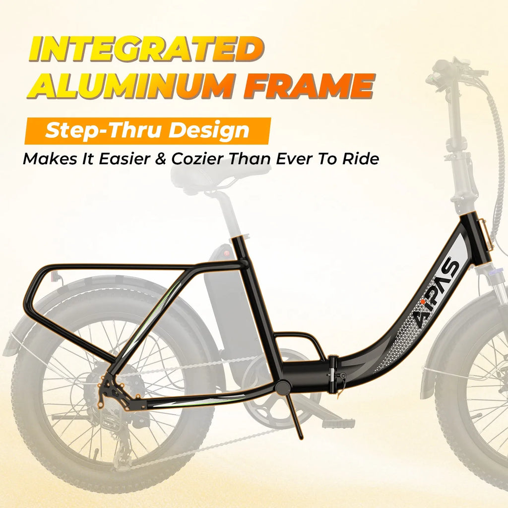 1000W Folding Electric Bike 48V 12.8Ah E-Bike Commuter City for Adults