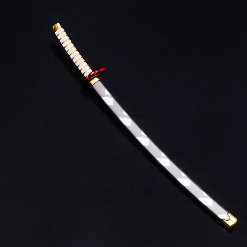 10inch Metal Katana Anime Safe Unsharpened Damascus Sword Ninja Knife Blade Real Japanese Katana Original Samurai Sabre Toy Gift