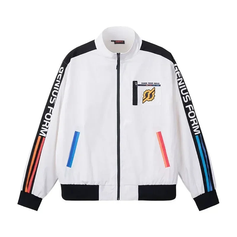 Original Kamen Rider Co-branded Genius Form Jacket Build 2 Dimensional White Anime Jacket