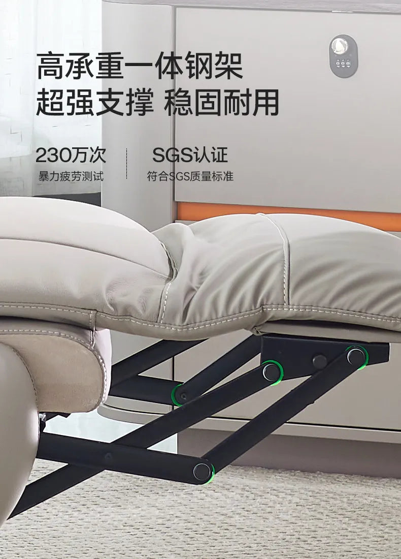Luxury Electric Massage Executive Chair - Ergonomic Genuine Leather Gaming Office Desk Chair with Premium Design Furniture JT40