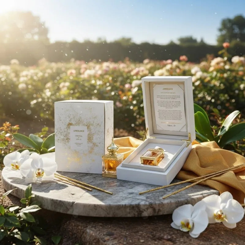 AMOUAGE 50ml Luxury Unisex Eau De Parfum Long Lasting Elegant Radiant Sensual Fragrance with Rich Amber Floral Warm Creamy Aura