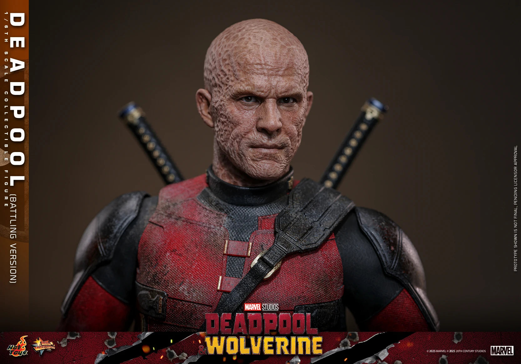 New Original Marvel Deadpool Wolverine MMS782 Battle Damage Version Action Figure Toys Gifts Collection