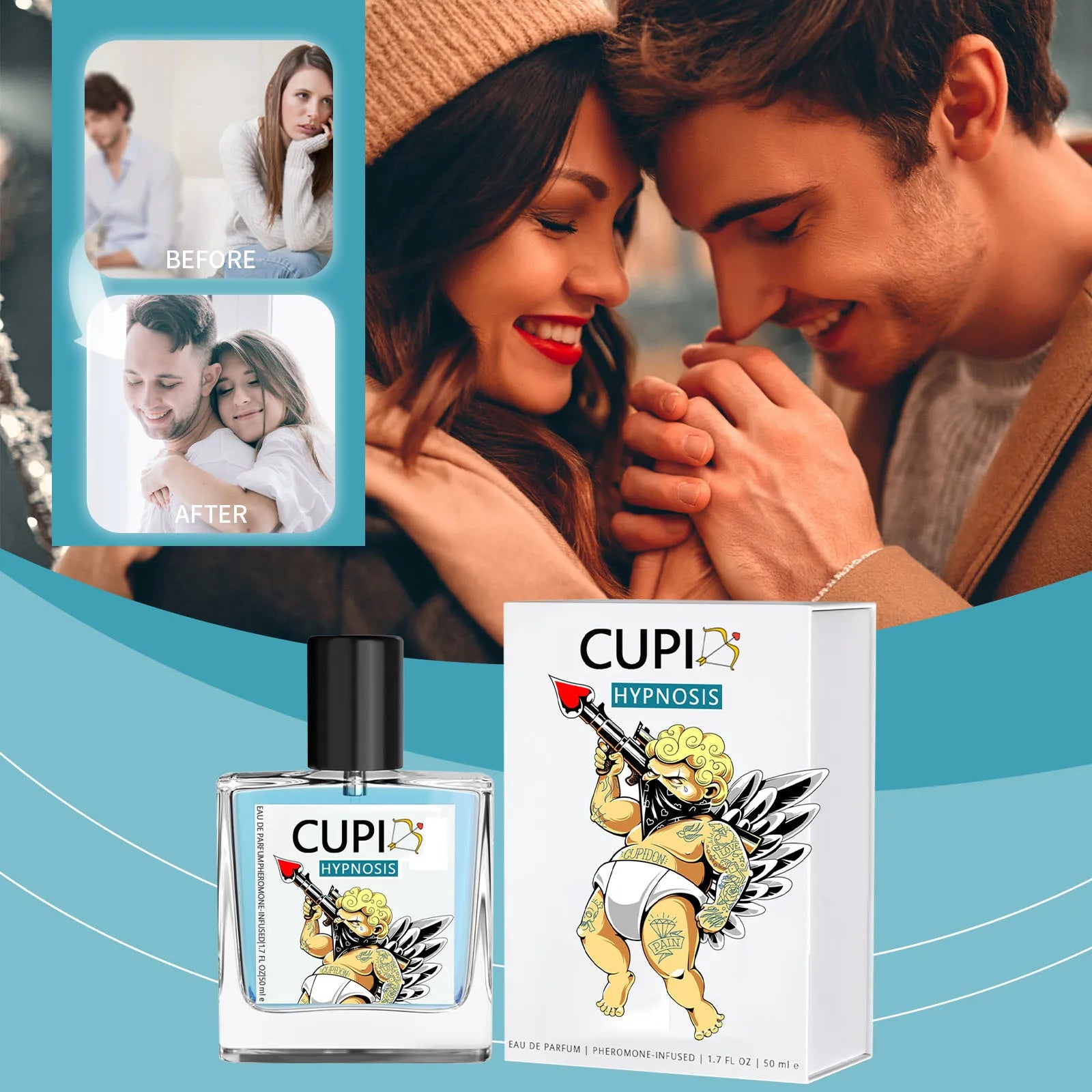 10/50ML Cupid Pheromone Hypnosis Perfume Original Long Lasting Pheromone perfume world perfume women perfumes man perfumes