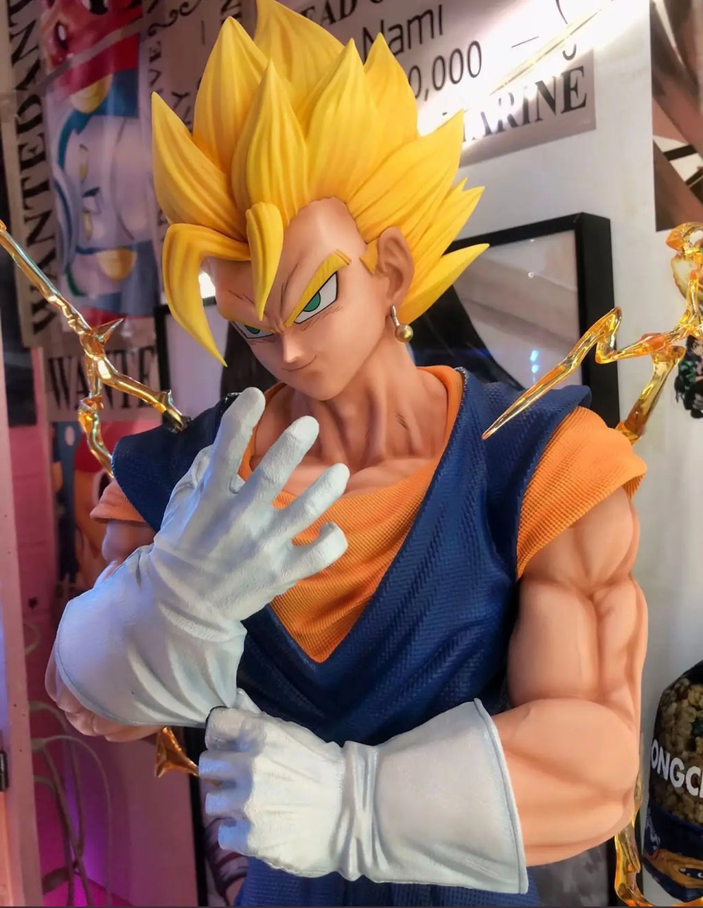 82cm New Dragon Ball Anime Figure Vegetto Peripheral Resin Model Collect Statue Desktop Decoration Ornaments Birthday Gifts Toys